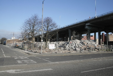 Cheapside Street with demolition in progress